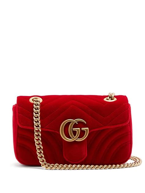 gucci red velvet crossbody|Gucci crossbody bag cheap.